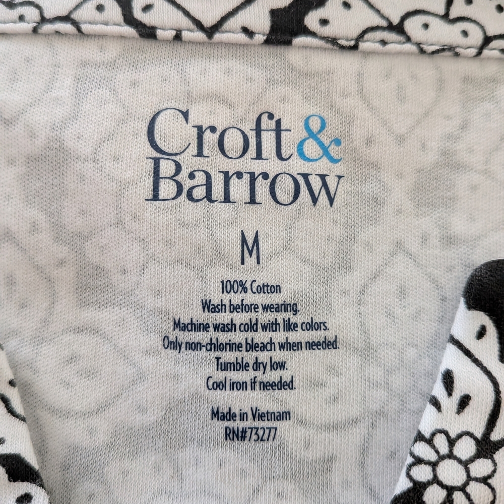 Croft&Barrow Women's Floral Patterned Top, Size M - Picture 4 of 4